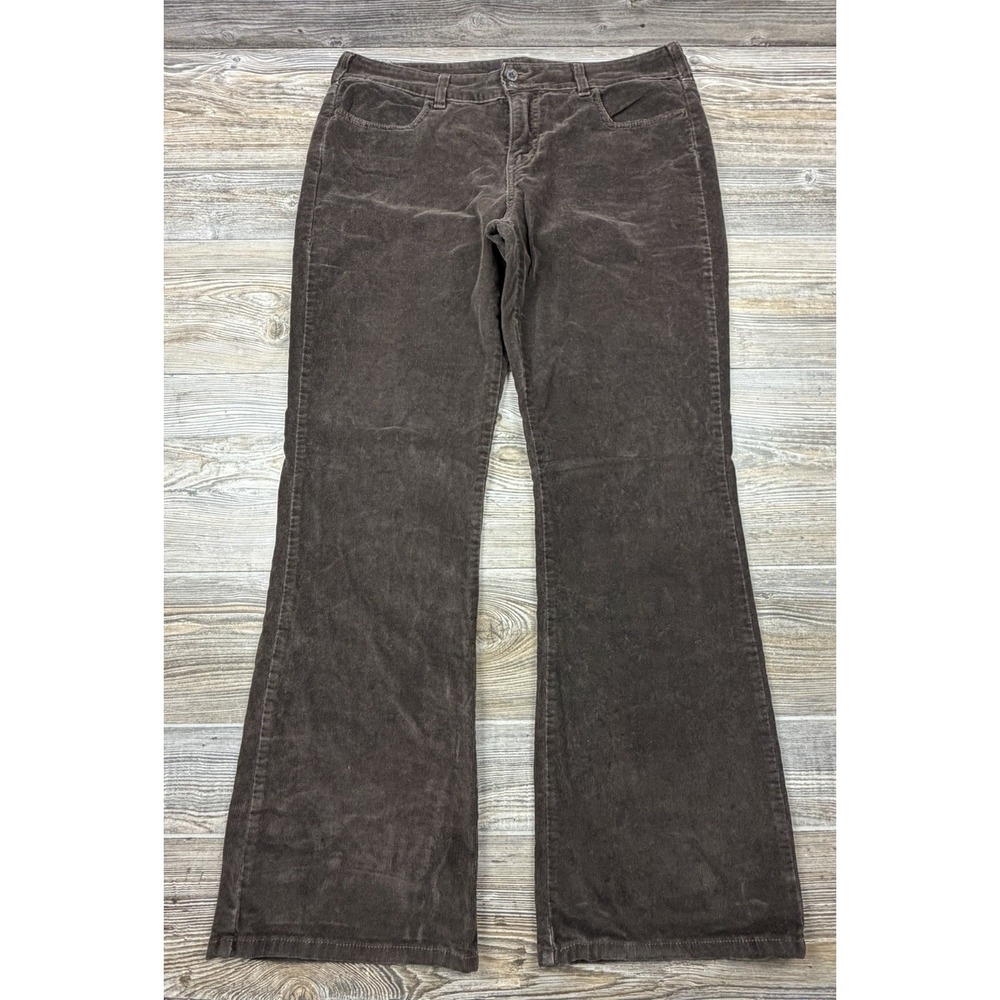 Vintage Y2K Levis Corduroy Pants Womens 14 Brown 526 Slender Bootcut Stretch